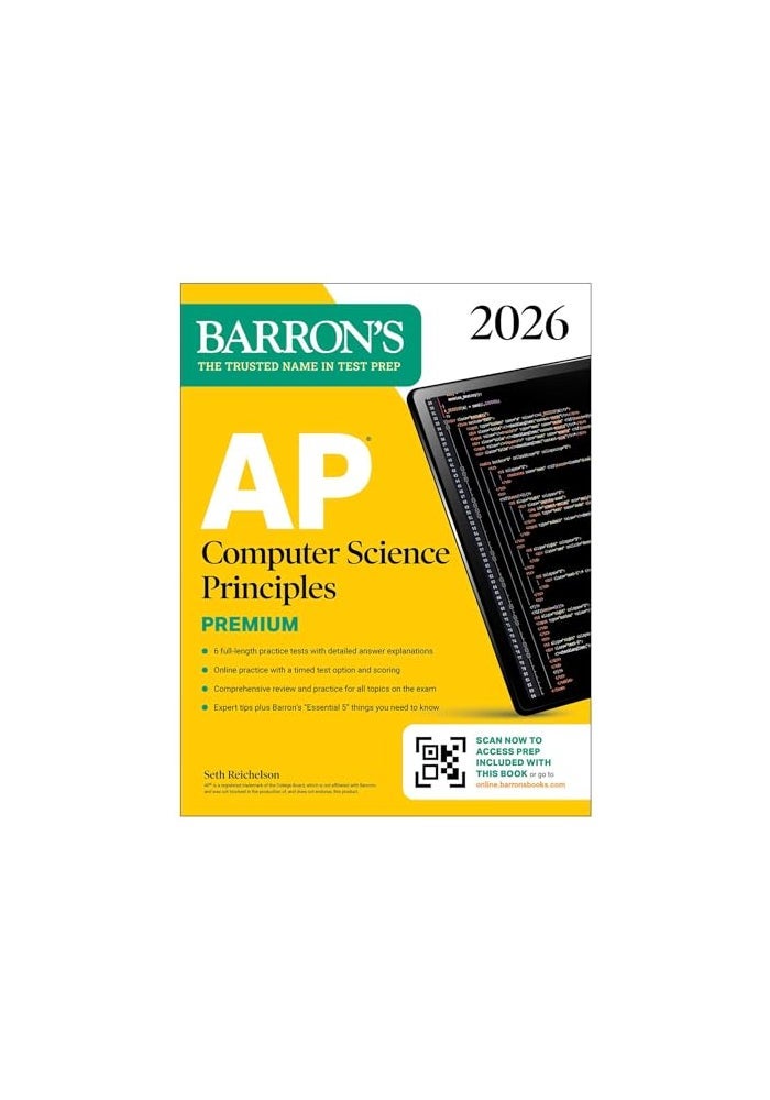 مبادئ علوم الحاسوب AP بريميوم، 2026 (تحضير AP من بارونز) - Image 1