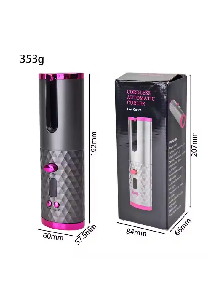 Electric Mini Spiral Wavy Curls Cordless Rechargeable Automatic Hair Curler Rotating Wireless Hair Curler Curling Iron - Image 3