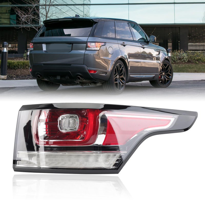 Clidr LED Tail Light For Range Rover Sport L494 2014 2015 2016 2017 Passenger Side Clear Rear Lamp Brake Light LR061588B Right