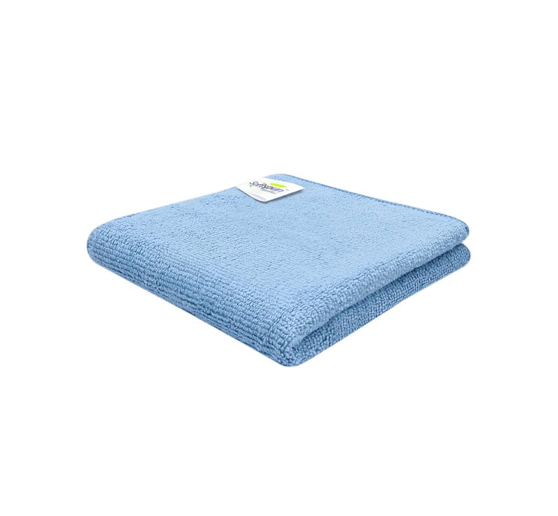 SOFTSPUN Microfiber Baby Hand & Face Wipes 30x30 Cms, 1 Piece Towel Set, 340 GSM (Sky Blue) Super Soft & Silky for Hand, Face and Body - Hypoallergenic Sensitive Skin Wipes & Washcloths. - Image 1