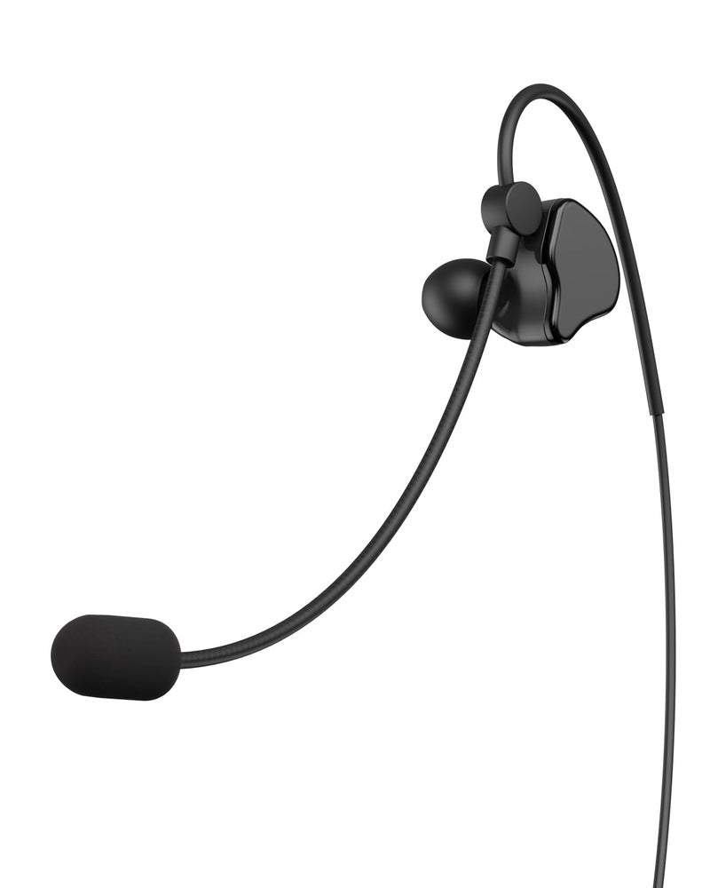Maxquall Referee Headset Earphone with Mic Professional 1pc Newly Designed 35mm Jack V6 V4 FBIM Football Soccer Coach Judger Arbitration Earhook Earpiece1PC L Earpiece - Image 2
