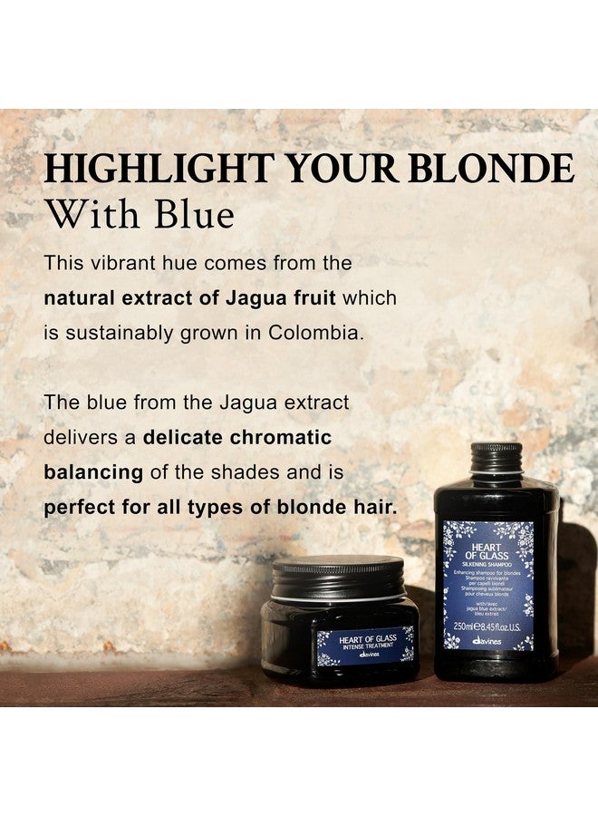 Davines Heart of Glass Silkening Shampoo for Blonde Care, 8.45 fl. oz. (Pack of 1), Black - Image 5