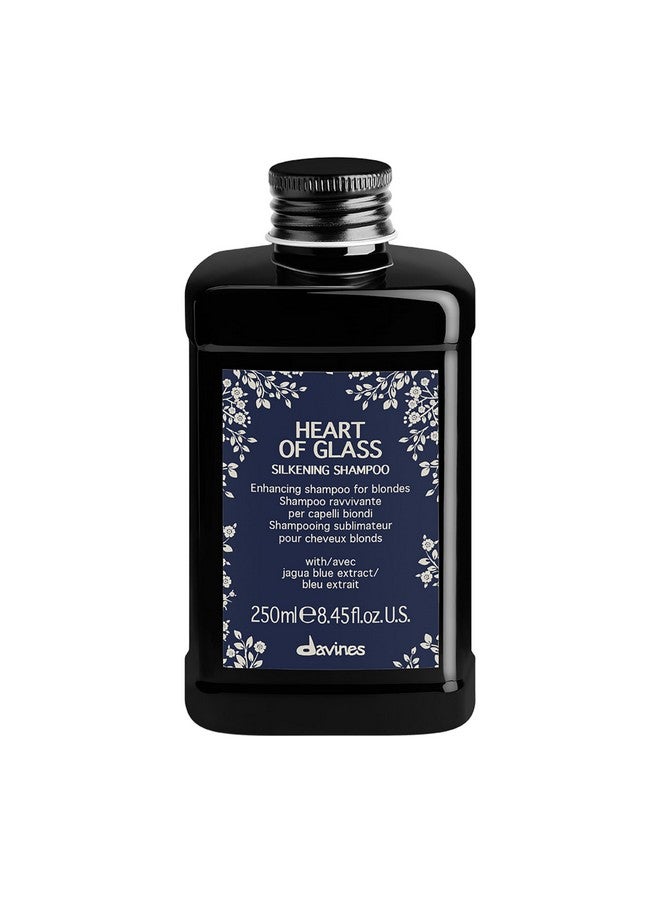 Davines Heart of Glass Silkening Shampoo for Blonde Care, 8.45 fl. oz. (Pack of 1), Black - Image 1