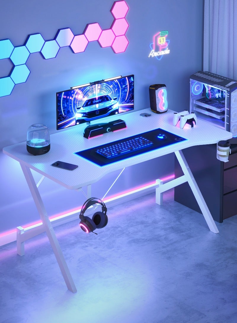 ADEBOLA Gaming Table with Cup Holder Study Table with Earphone Hook - Image 1