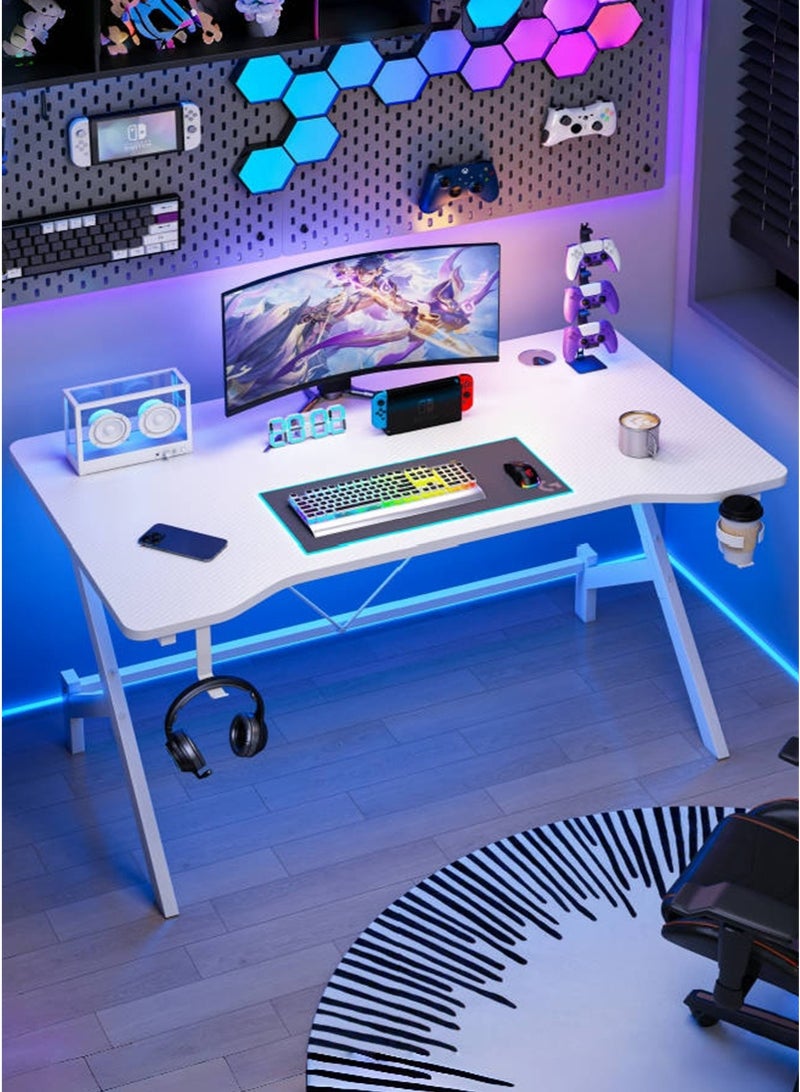 ADEBOLA Gaming Table with Cup Holder Study Table with Earphone Hook - Image 1