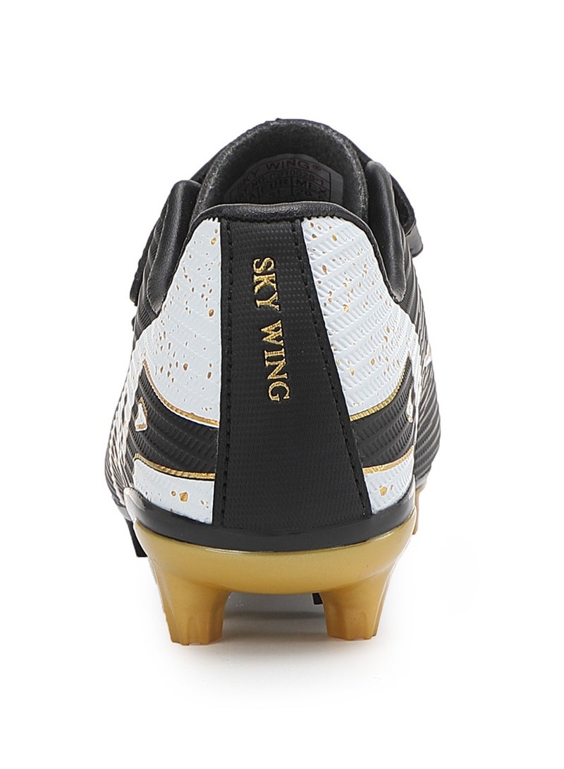 SKY WING Boys And Girls Soccer Cleats FG Sole Hook And Loop Soccer Shoes For Unisex Kid Indoor Outdoor Hook & Loop Football Shoes Suitable Little Kid And Big Kid - Image 4