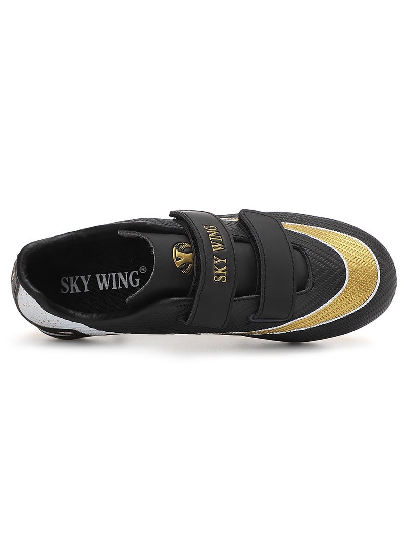 SKY WING Boys And Girls Soccer Cleats FG Sole Hook And Loop Soccer Shoes For Unisex Kid Indoor Outdoor Hook & Loop Football Shoes Suitable Little Kid And Big Kid - Image 5