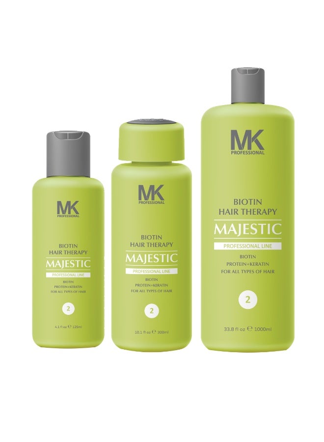 MAJESTIC MK PROFESSIONAL Biotin Hair Straightening Therapy 300ml - Image 4