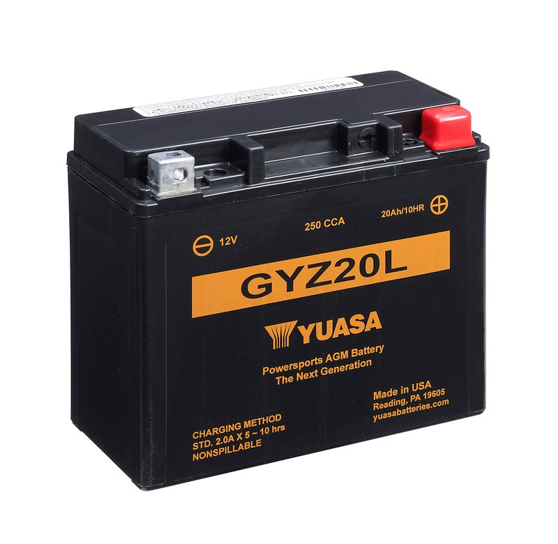 Yuasa بطارية يوآسا YUAM720GZ GYZ20L مفعلة من المصنع من سلسلة GYZ AGM - Image 1