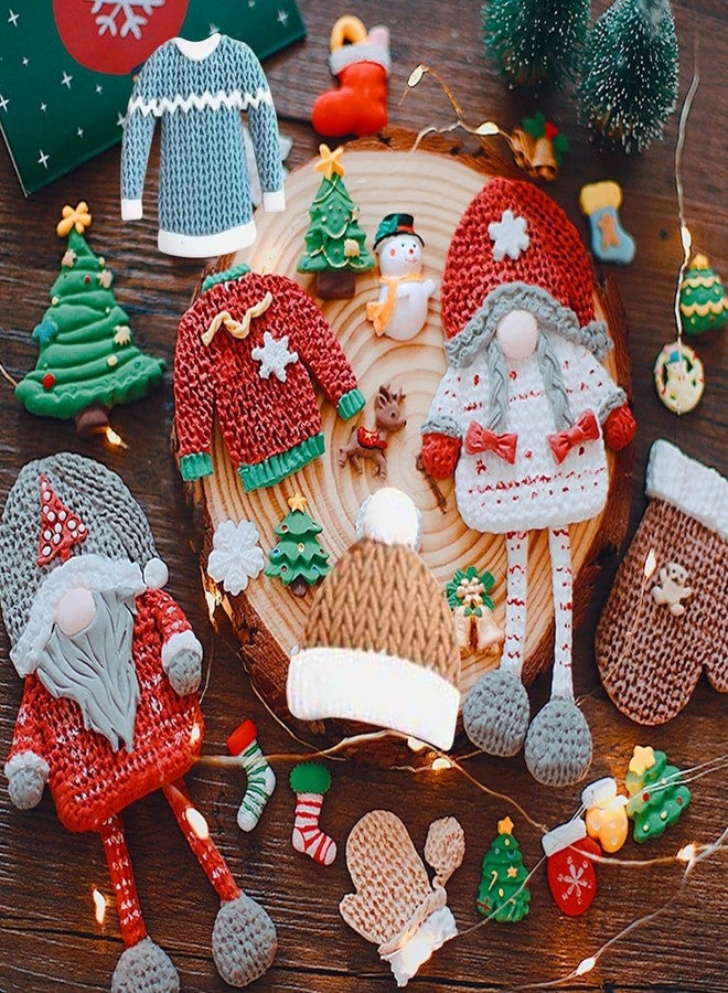 MINFEIDMS Knitted Sweater Fondant Mold Glove Hat Cake Decorating Silicone Mold For Cupcake Topper Candy Chocolate Gum Paste Polymer Clay - Image 3