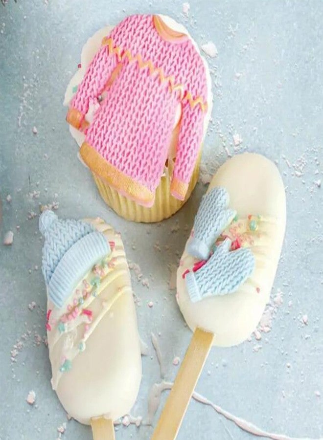 MINFEIDMS Knitted Sweater Fondant Mold Glove Hat Cake Decorating Silicone Mold For Cupcake Topper Candy Chocolate Gum Paste Polymer Clay - Image 5