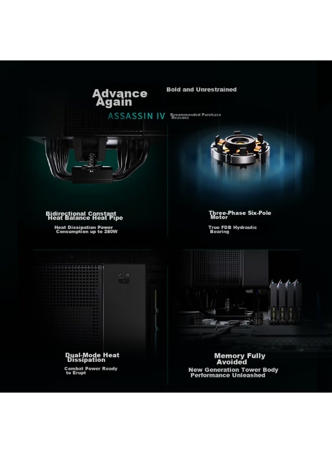 DEEPCOOL مبرد المعالج ديب كول أسيassin IV الهواء - Image 2