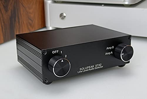SOLUPEAK ST42 4-Way RCA Audio Switch Source Signal Input switcher selector Splitter Box (4 in 2 Out) - Image 4