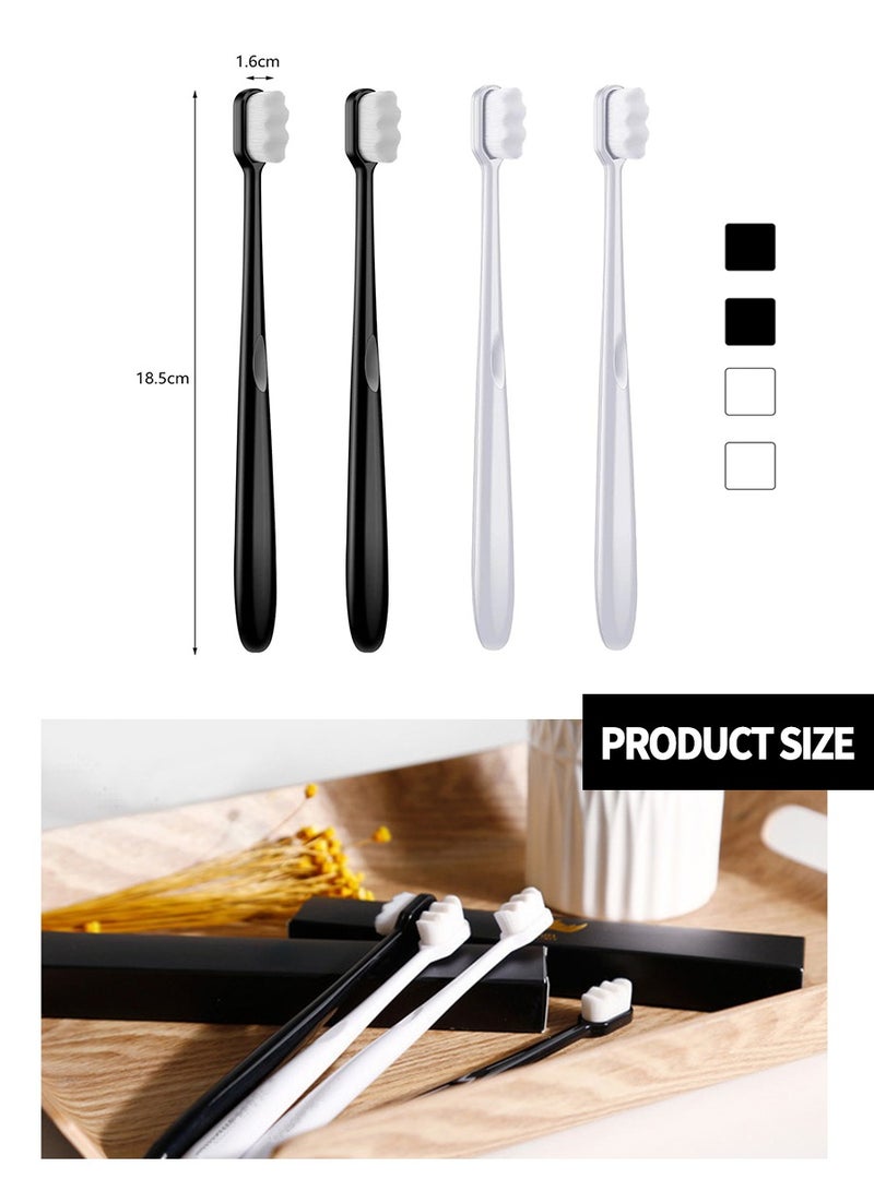 BEIRUI 8PCS Soft Bristle Toothbrush, Ultra Soft Toothbrush for Sensitive Gums, Micro Nano Toothbrush with 20,000 Soft Bristles for Pregnant Women, Elderly, Adults, Children, Braces and Gum Recession - Image 3
