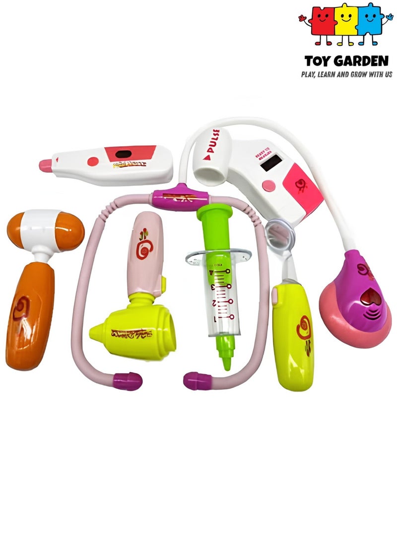 TOY GARDEN 9 PCS Doctor Kit for Kids – Pretend Medical Play Set with Stethoscope & Costume, Educational Toy for Boys & Girls, Birthday Gift - Image 1