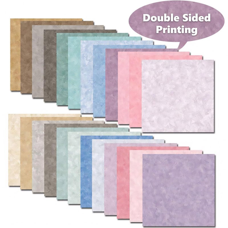 WLXTREE Scrapbook Paper Pack ,12x12 inch Colorful Specialty Double-Sided Patterned Decorative Craft Paper for DIY Background Card Making Photo Album - Image 3