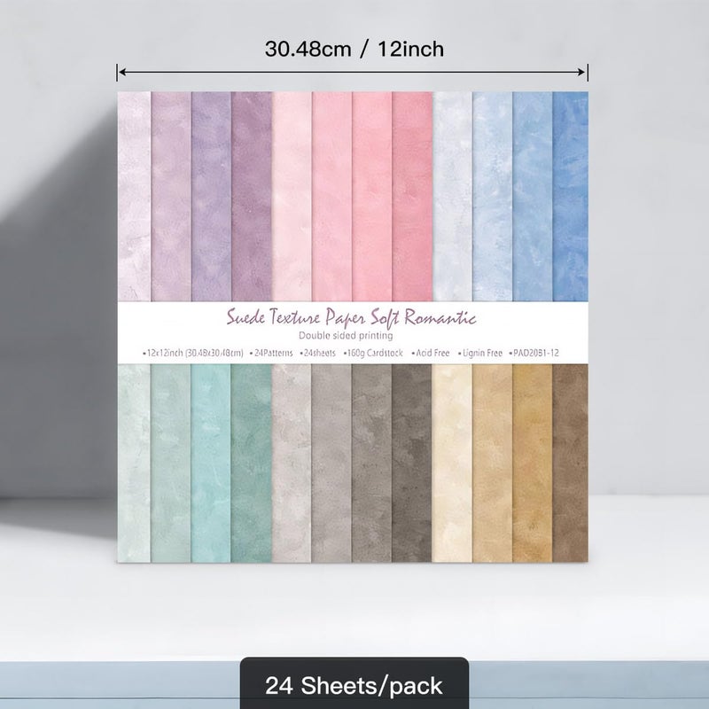 WLXTREE Scrapbook Paper Pack ,12x12 inch Colorful Specialty Double-Sided Patterned Decorative Craft Paper for DIY Background Card Making Photo Album - Image 4
