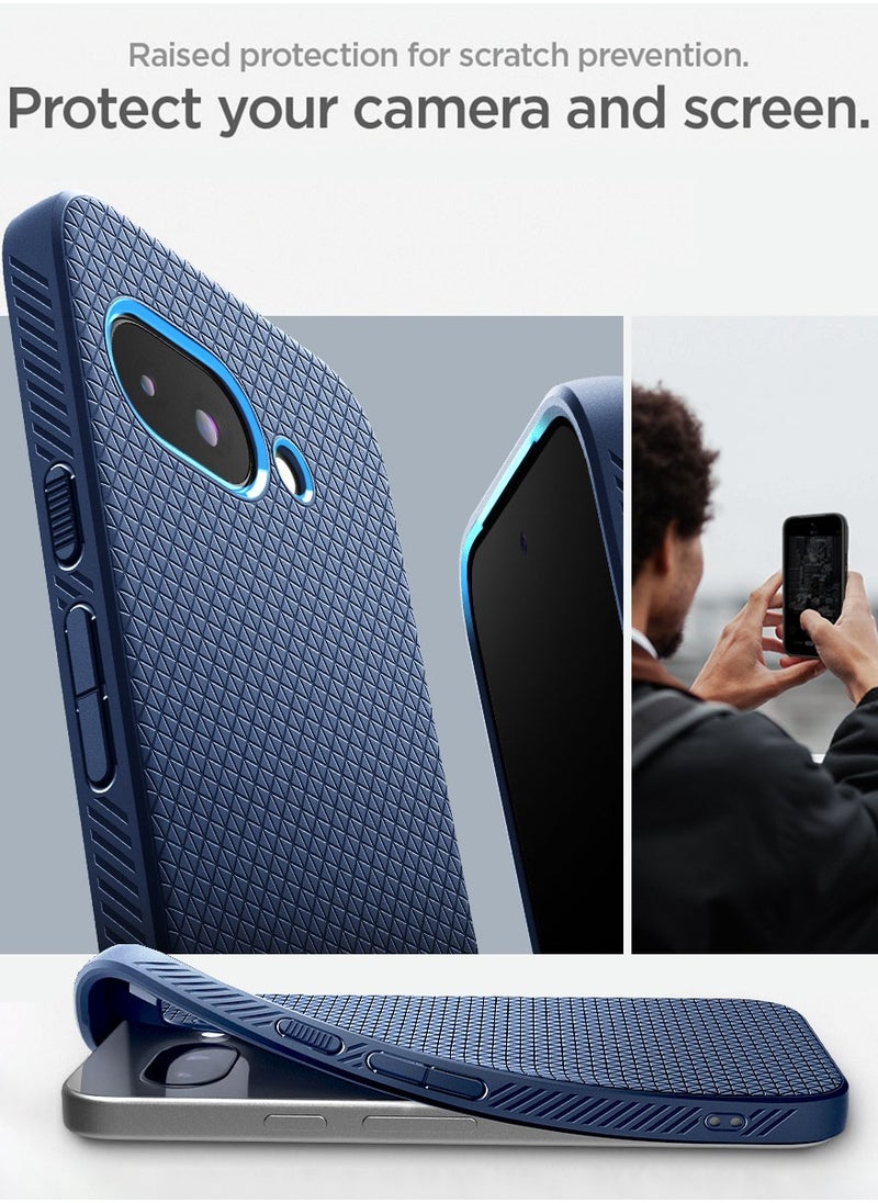 Spigen Liquid Air Google Pixel 9a Case Cover (2025) - Navy Blue  - Image 5