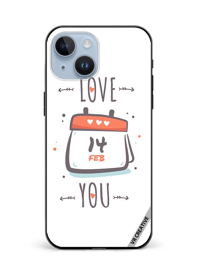 VR CREATIVE Protective Case Cover For Apple iPhone 15 Plus I Love You Design Multicolour - Image 1