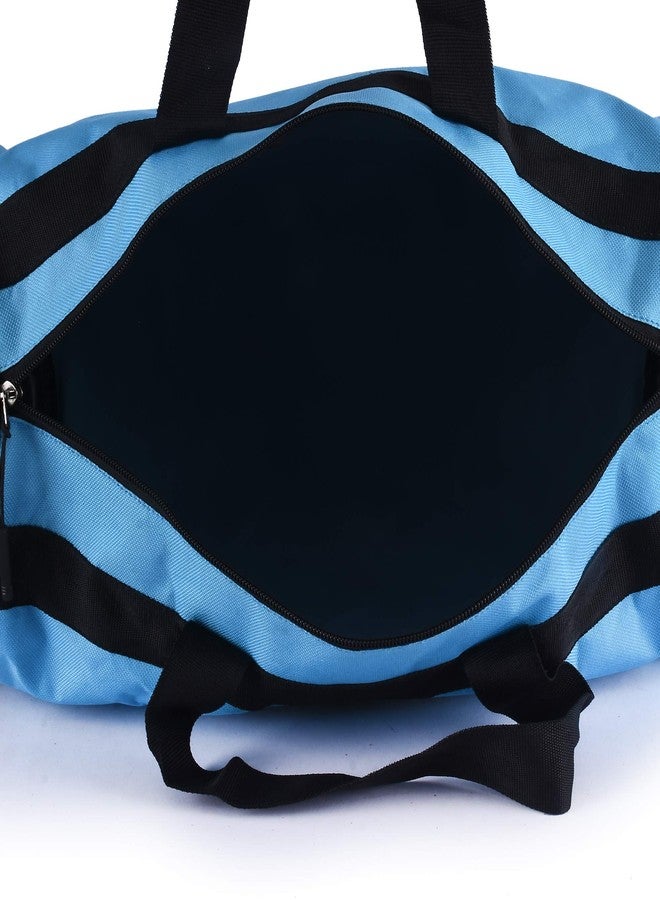 لايون بون حقيبة كتف رياضية زرقاء من قماش ليونبون، مقاس 45 سم (HB-LB-DF-0302-أزرق سماوي-أسود) - Image 4