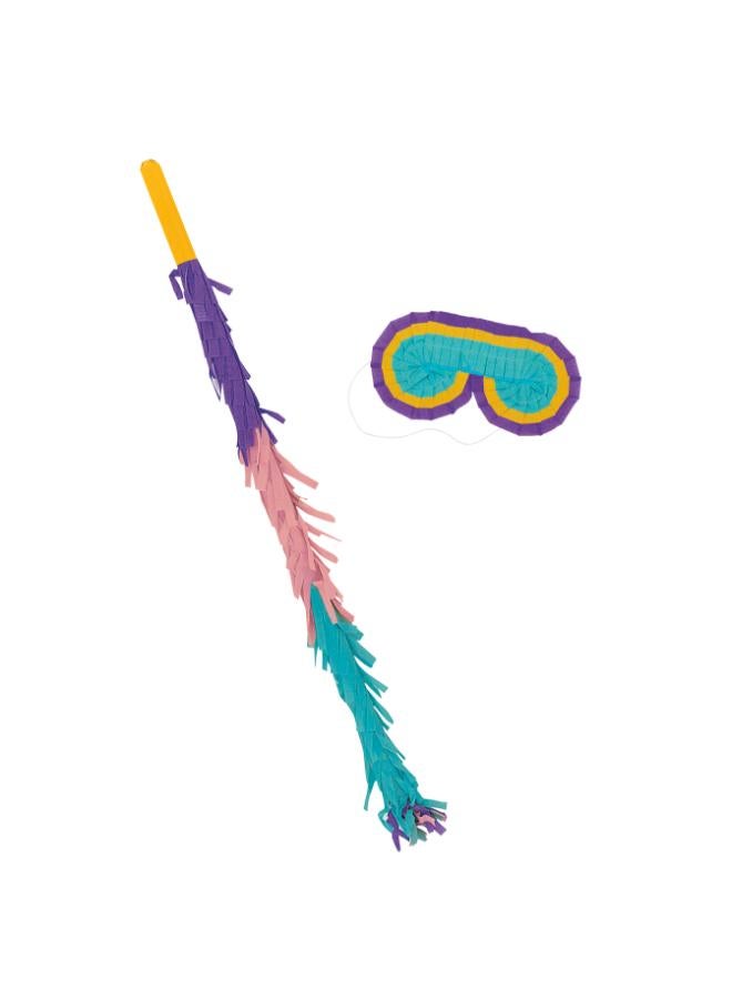 Unique Pinata Stick And Blindfold - Image 1