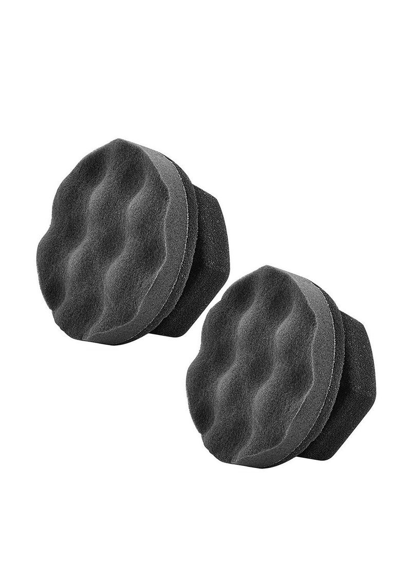 Y&D 2 Pack Large Tire Shine Applicator Pad for Detailing, Durable and Reusable Hex-Grip Dressing Applying  - Image 1