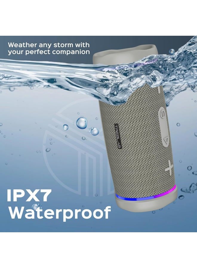 TREBLAB HD77 Bluetooth Speaker - Powerful 360° Sound with Impactful Bass, 30W Portable Wireless Audio, 20H Battery, IPX7 Waterproof, TWS Stereo, Shockproof Design for Outdoor, Beach, Pool, Jobsite - Image 4
