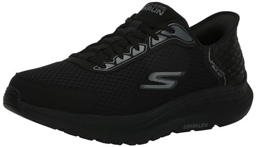 SKECHERS حذاء سكيشرز للرجال بدون استخدام اليدين Go Run Consistent 2.0 Empowered، أسود/أسود، 9.5 عريض - Image 1