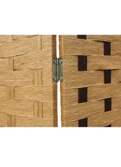 Generic Foldable Room Divider Beige/Brown 180 x 200centimeter  - Image 3