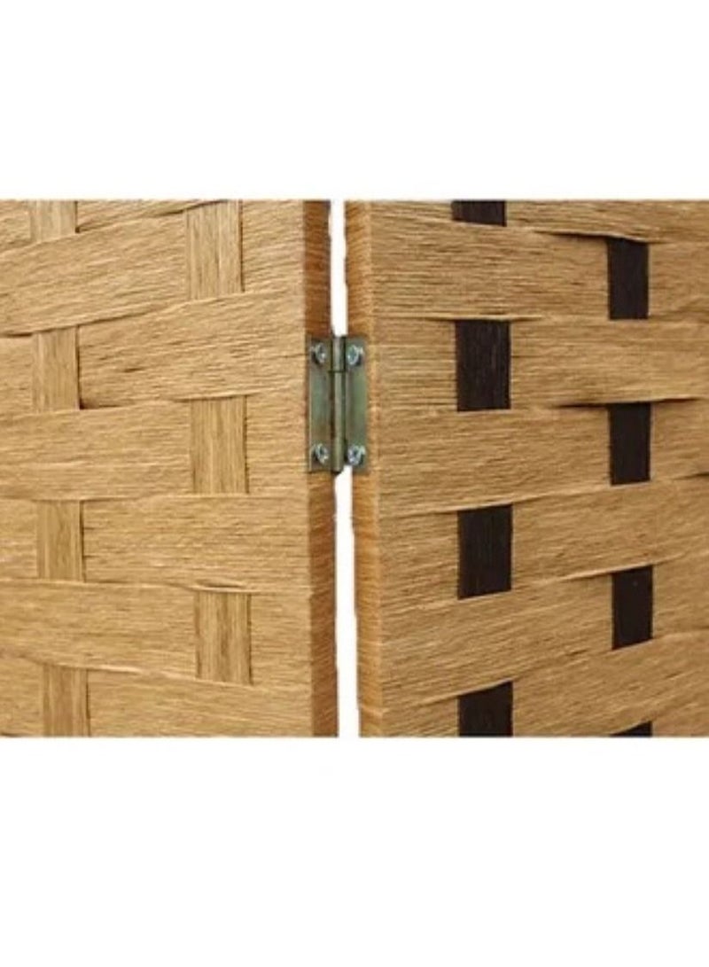 Generic Foldable Room Divider Beige/Brown 180 x 200centimeter  - Image 3