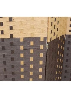 Generic Foldable Room Divider Beige/Brown 180 x 200centimeter  - Image 4