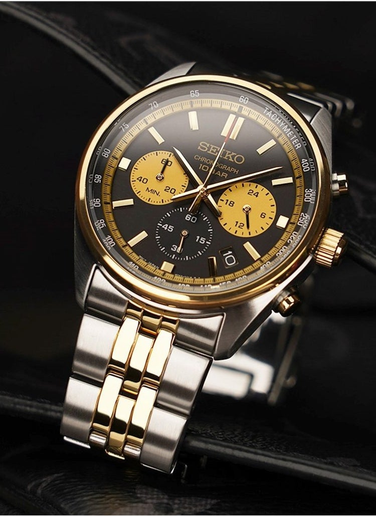 Seiko Chronograph Two-Tone Stainless Steel Men's Watch SSB430P1  - Image 2