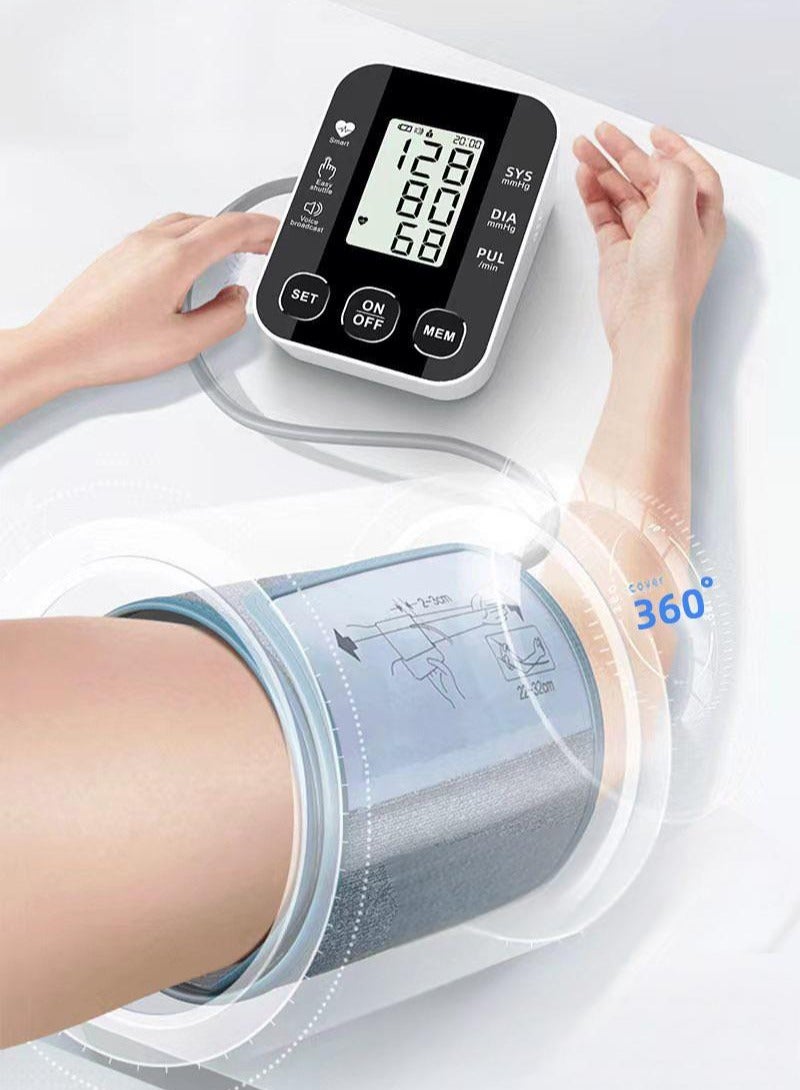 إسكدنيا جهاز قياس ضغط الدم الأوتوماتيكي من أعلى الذراع مع اكتشاف عدم انتظام ضربات القلب، قياسات سهلة ونتائج دقيقة، بث صوتي أوتوماتيكي بالكامل، شاشة واضحة - Image 3