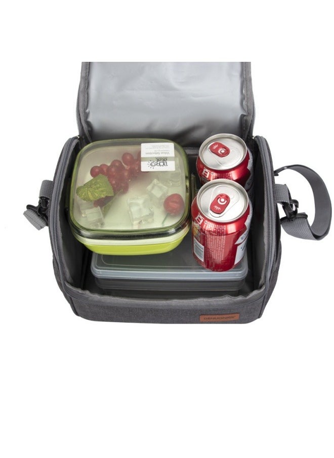 Waterproof insulated lunch bag for office workers, perfect for storing your rice box. Large capacity and thickened design, suitable for a space walk series.