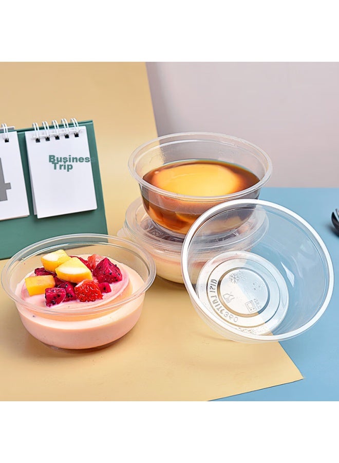 Yata Wutian Disposable Bowls, 360 Model, 300 Pieces, Plastic Transparent Bowls For Rice, Sake, Tangyuan, Takeout Containers, Without Lids - Image 3