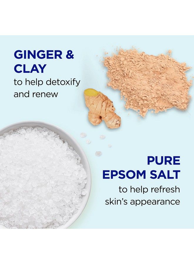 Dr Teal's غسول للجسم بملح إبسوم النقي لإزالة السموم وتنشيط الجسم بالزنجبيل والطين 24 أونصة سائلة (عبوة من 4 قطع) (قد تختلف العبوة) - Image 4