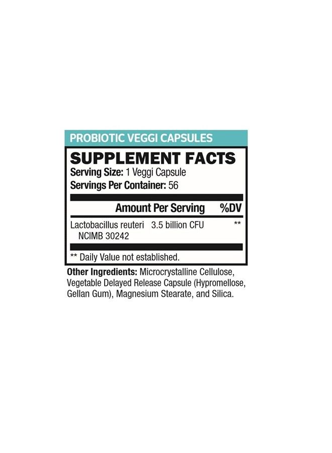Gastrointestinal Probiotics L Reuteri NCIMB 30242 GI Digestive Supplements Capsule, Allergy Safe & Gluten Free for Men and Women (1 Month Supply)