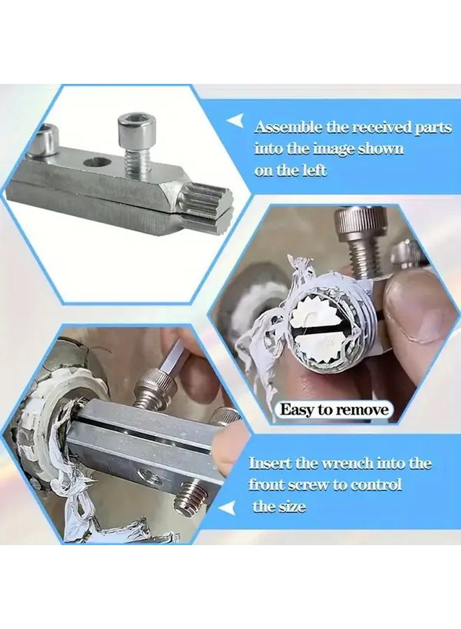 2025 Upgrade Faucet Angle Valve Broken Wire Extractor Plumbing Tool Screw Remover - Image 5