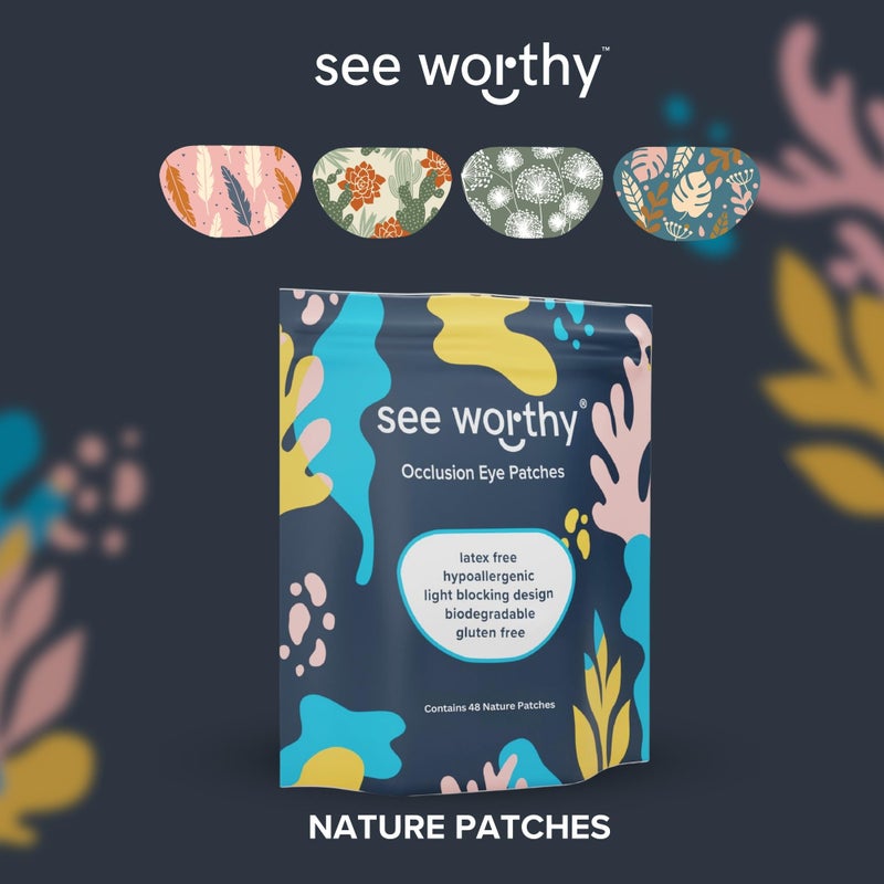 See Worthy See Worthy Magical Eye Patches - Smart Design & Adhesive Technology, Breathable & Comfortable Lazy Eye Patches for Kids - Soft & Fun Designs (48pcs/Box) - Packaging May Vary  - Image 3