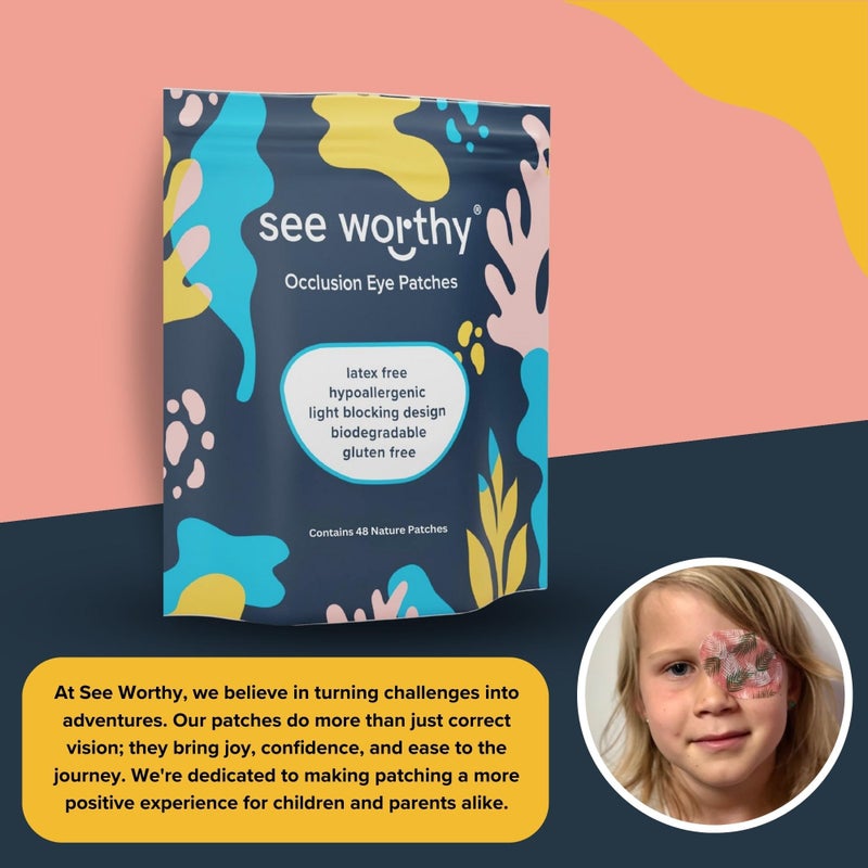 See Worthy See Worthy Magical Eye Patches - Smart Design & Adhesive Technology, Breathable & Comfortable Lazy Eye Patches for Kids - Soft & Fun Designs (48pcs/Box) - Packaging May Vary  - Image 5