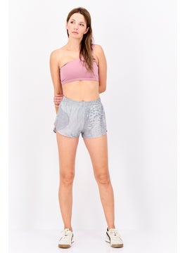 Adidas Women Sportswear Fit 2 Inseam Running Shorts, Grey  - Image 3