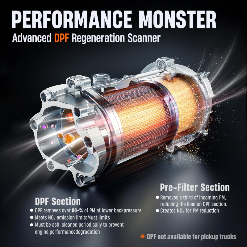 Ancel Hd100 Heavy Duty Truck Scanner With Dpf Reset & Forced Regen  All System Diesel Scanner Diagnostic Tool For Cummins Detroit & More  Hdobd & Obd2 Code Reader For Diesel Trucks Semi Trucks Buses - Image 3