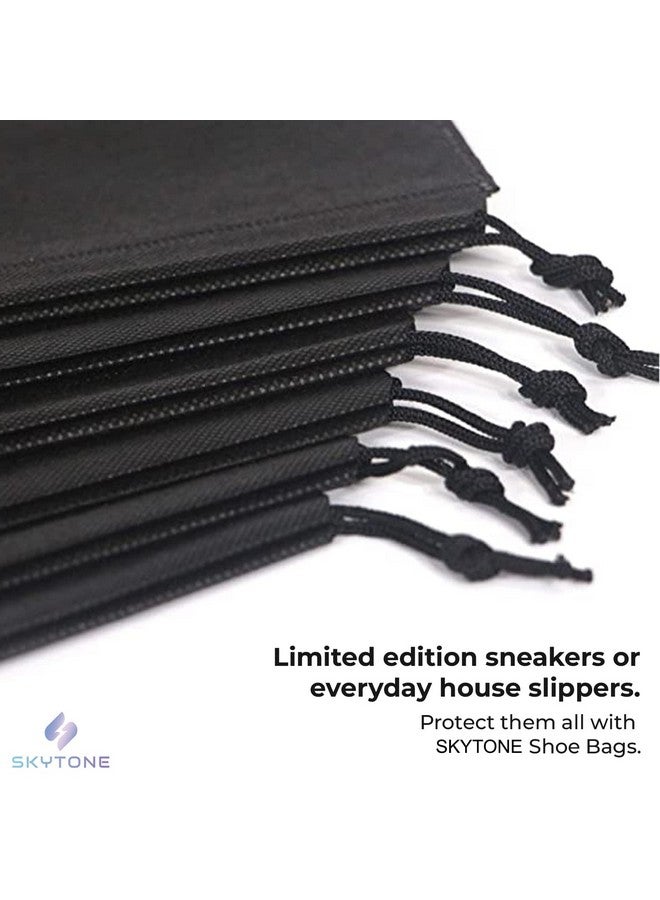 SKYTONE Shoe Bag for Travel & Storage Travel Organizer for Women & Men Travel Accessories Shoe Organizer Shoe Bags Pouches Travel Shoe Cover for Travelling Travel Essentials (Pack of 3) - Image 3