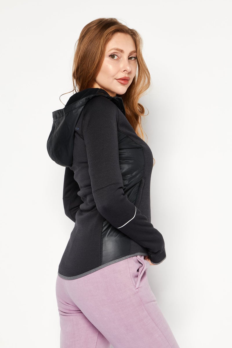 UNDER ARMOUR Women Sportswear Fit Long Sleeve Training Hoodies, Black - Image 4
