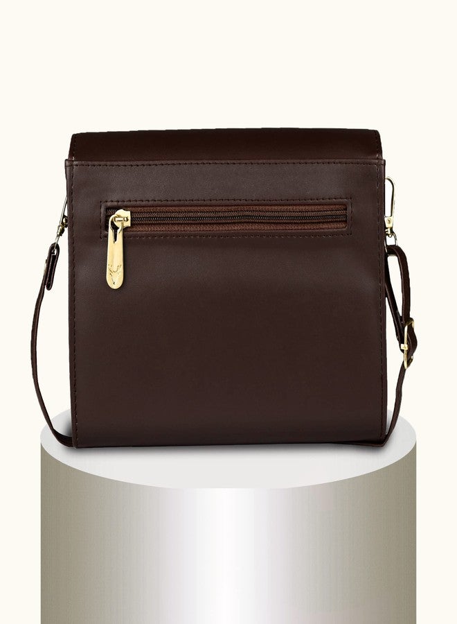 ALSU Women's Brown trendy Sling Bag | deattachable straps |card slots (shd-012br) - Image 2