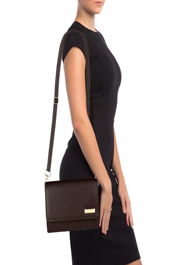 ALSU Women's Brown trendy Sling Bag | deattachable straps |card slots (shd-012br) - Image 5