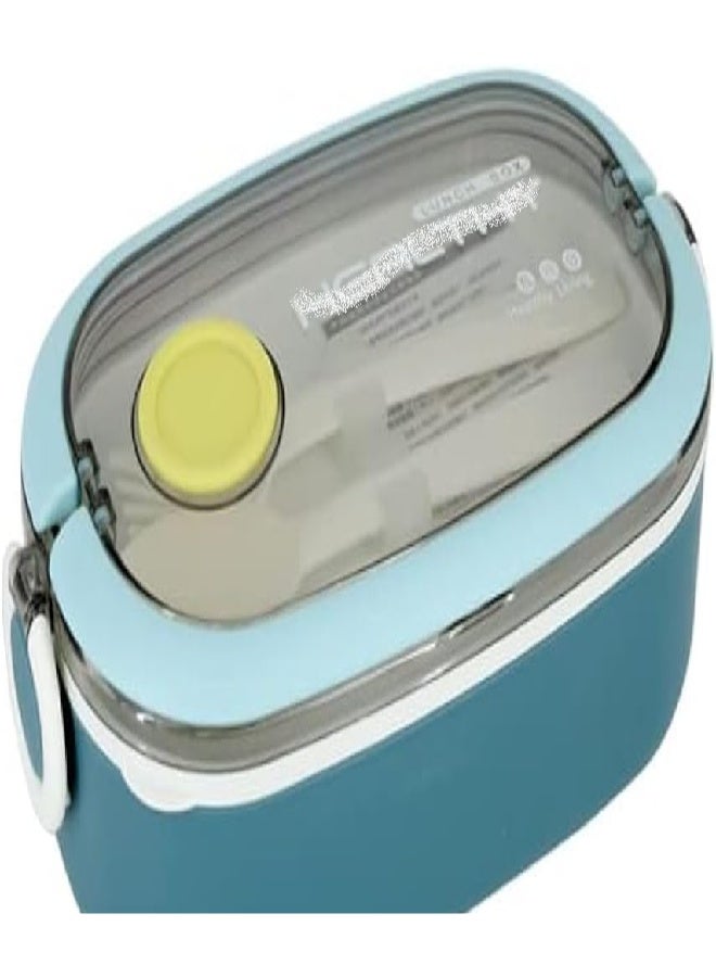 Leak-Proof Reusable Lunch Box with Cutlery for Adults & Kids, 3-Pack - Image 1