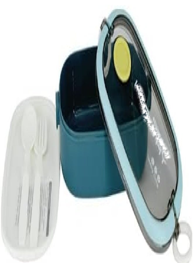 Leak-Proof Reusable Lunch Box with Cutlery for Adults & Kids, 3-Pack - Image 3