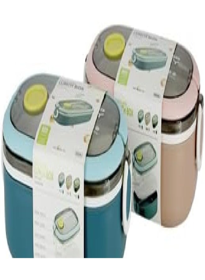 Leak-Proof Reusable Lunch Box with Cutlery for Adults & Kids, 3-Pack - Image 4