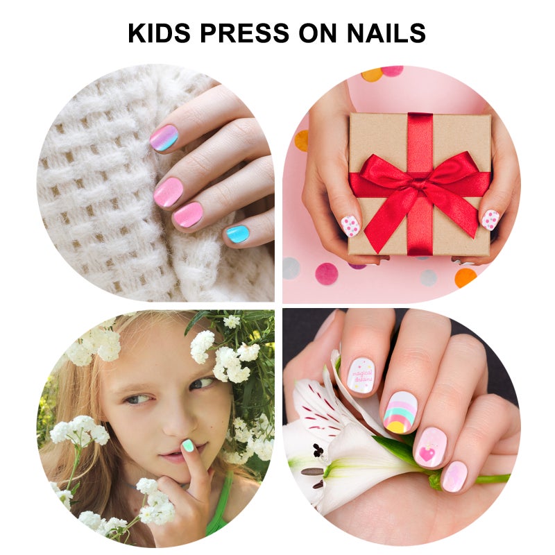 120Pcs Kids Fake Nails Full Cover Press Nails Girls Manicure False Nails - Image 3